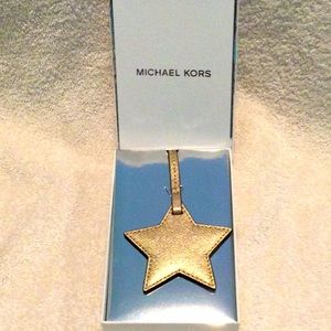 Final sale price Michael Kors leather star gold bag charm…No offers please